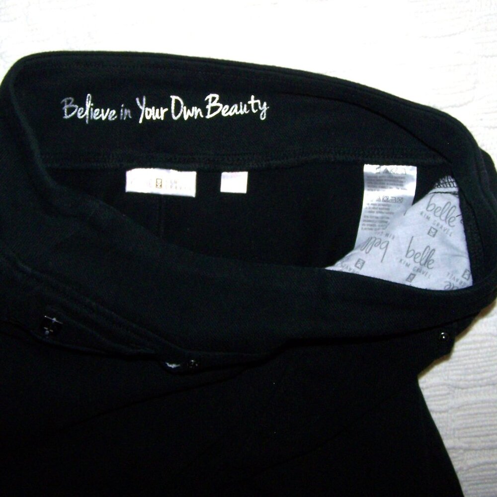 Belle by Kim Gravel Black Denim Jeans Size 10 – 29” hem - Picture 3 of 9